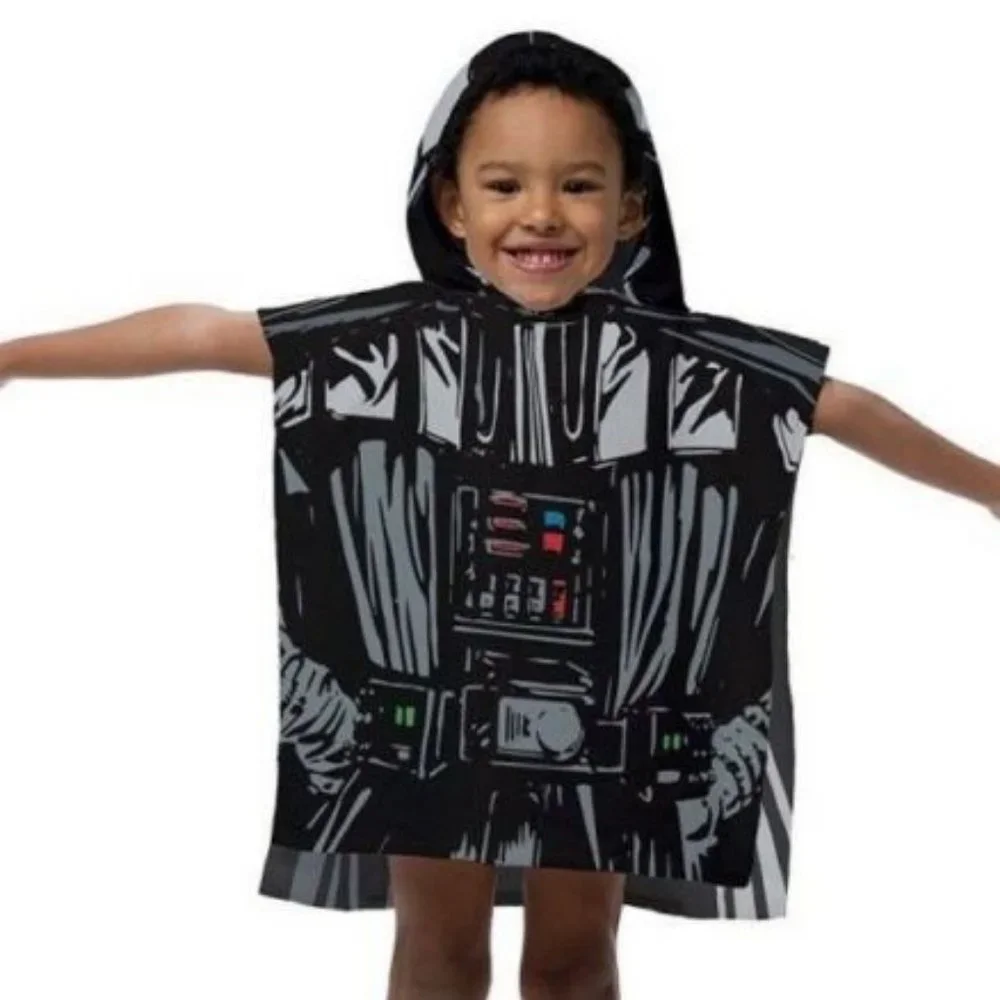 Star Wars Kids Cotton Hooded Poncho Darth Vader Towel